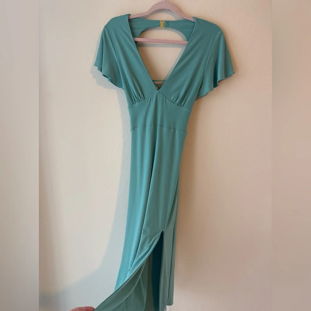 AYM Studio Hyde Midi Dress Green - Picture 2 of 6